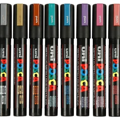 Posca tussit PC-5M - Metallivärit, 8 kpl