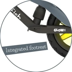 Potkupyörä BMXie GLOW - Antracit (2-5 v.)