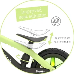 Potkupyörä BMXie GLOW - Pistacie (2-5 v.)
