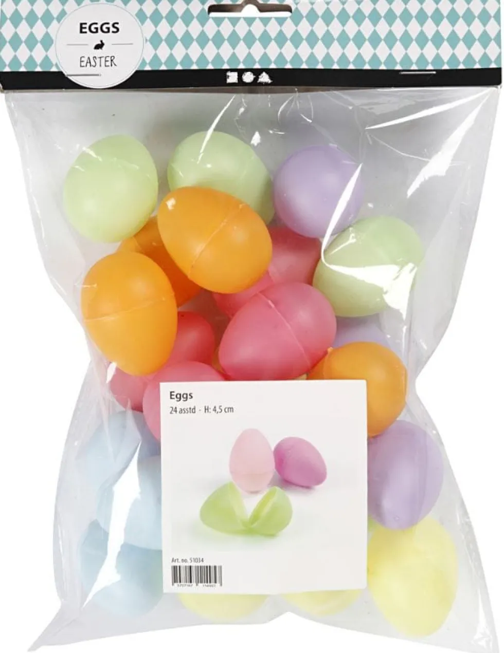Pääsiäismunat 24 kpl - K: 4,5 cm
