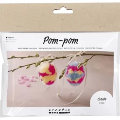 Pääsiäispussi - Tee pompom-pääsiäismunia, 2 kpl