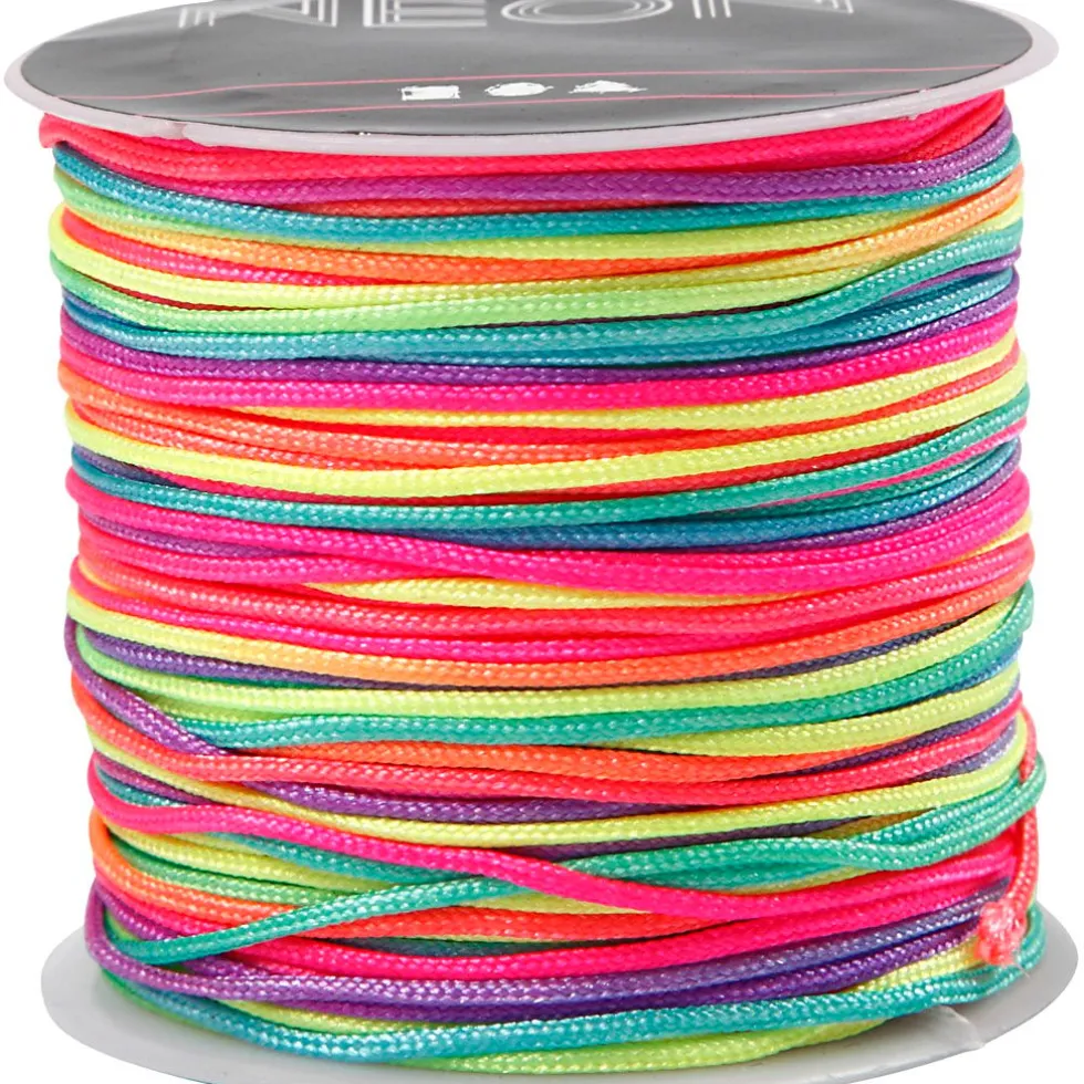 Punomisnaru nailon - Neonvärit, 28 m