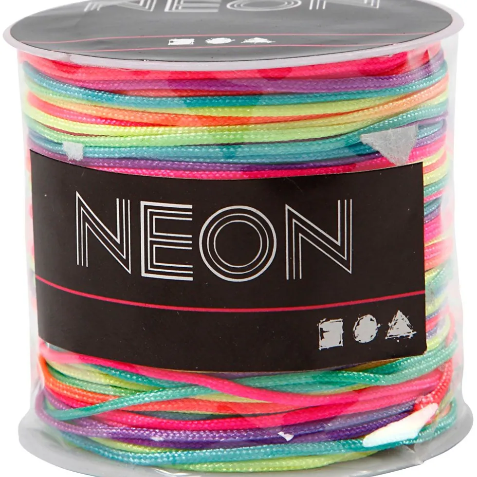 Punomisnaru nailon - Neonvärit, 28 m