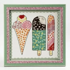 Puukehykset ja maalauslevy (20,8 x 20,8 cm)