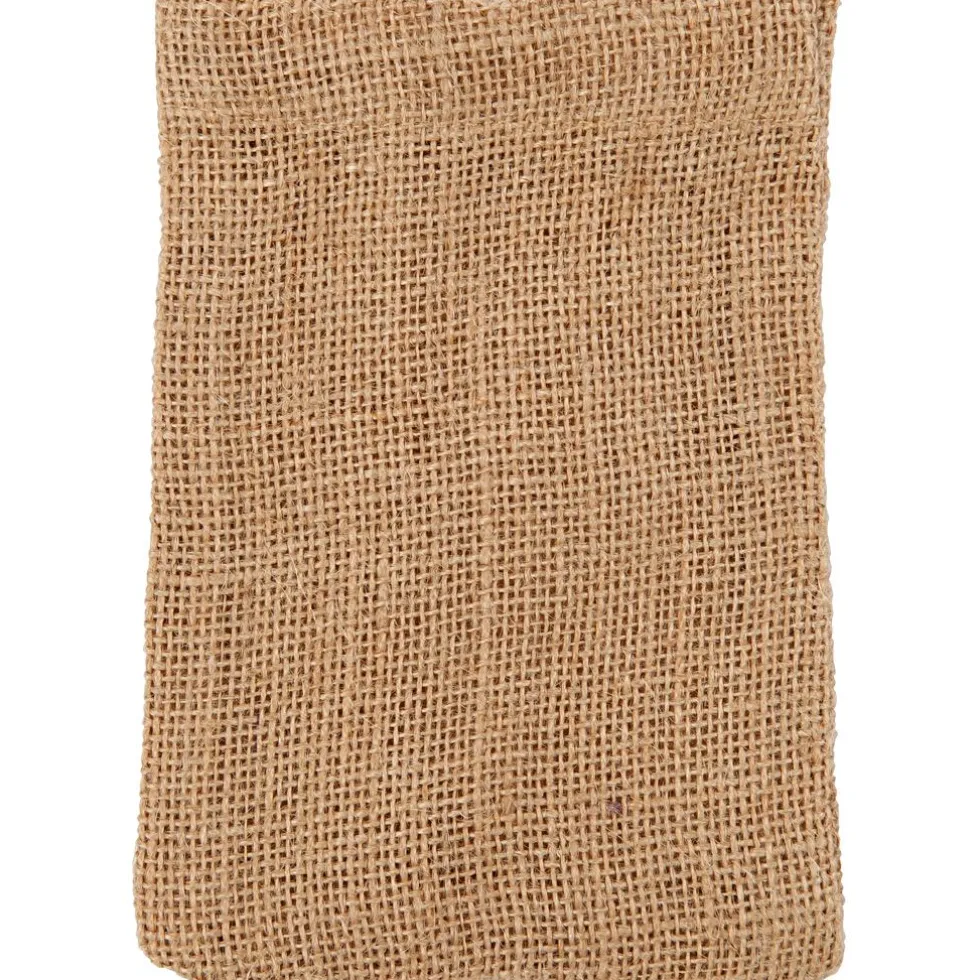 Puuvillapussi 10 x 15 cm - Ruskea, 4 kpl