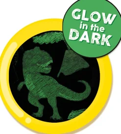 Scratch-kortti - Glow in the dark -dinot