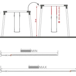Säädettävä köysi (0,75–1,35 m), 1 kpl