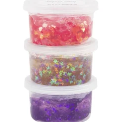 Sequin Clay 3 x 60 g – Lila & pinkki