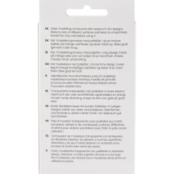 Sequin Clay 3 x 60 g – Sininen & keltainen
