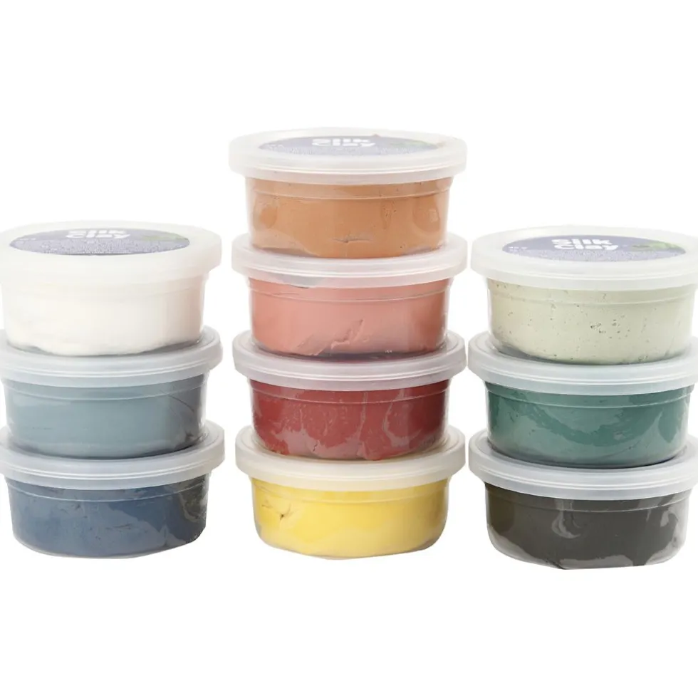 Silk Clay 10 x 40 gr - Murretut värit