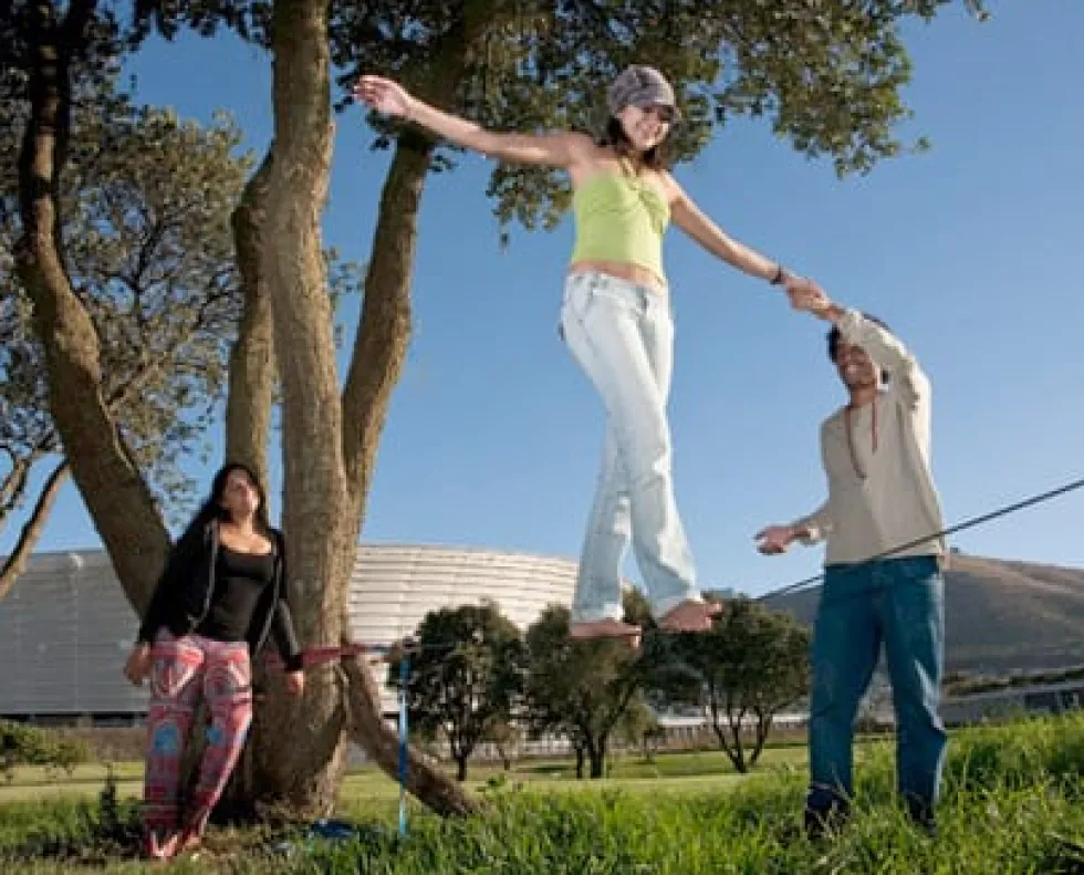 Slackline-tasapainosetti - Aloittelija/perhe