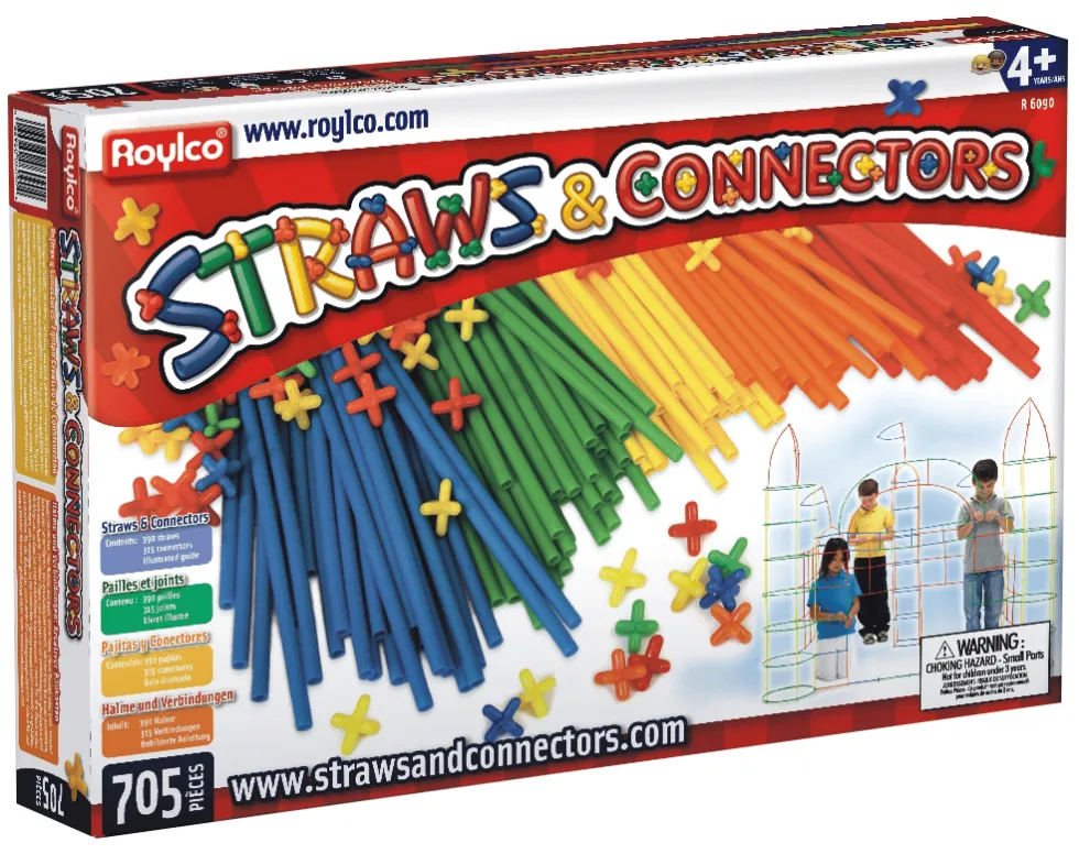 Straws & Connectors -rakennussetti, 705 osaa