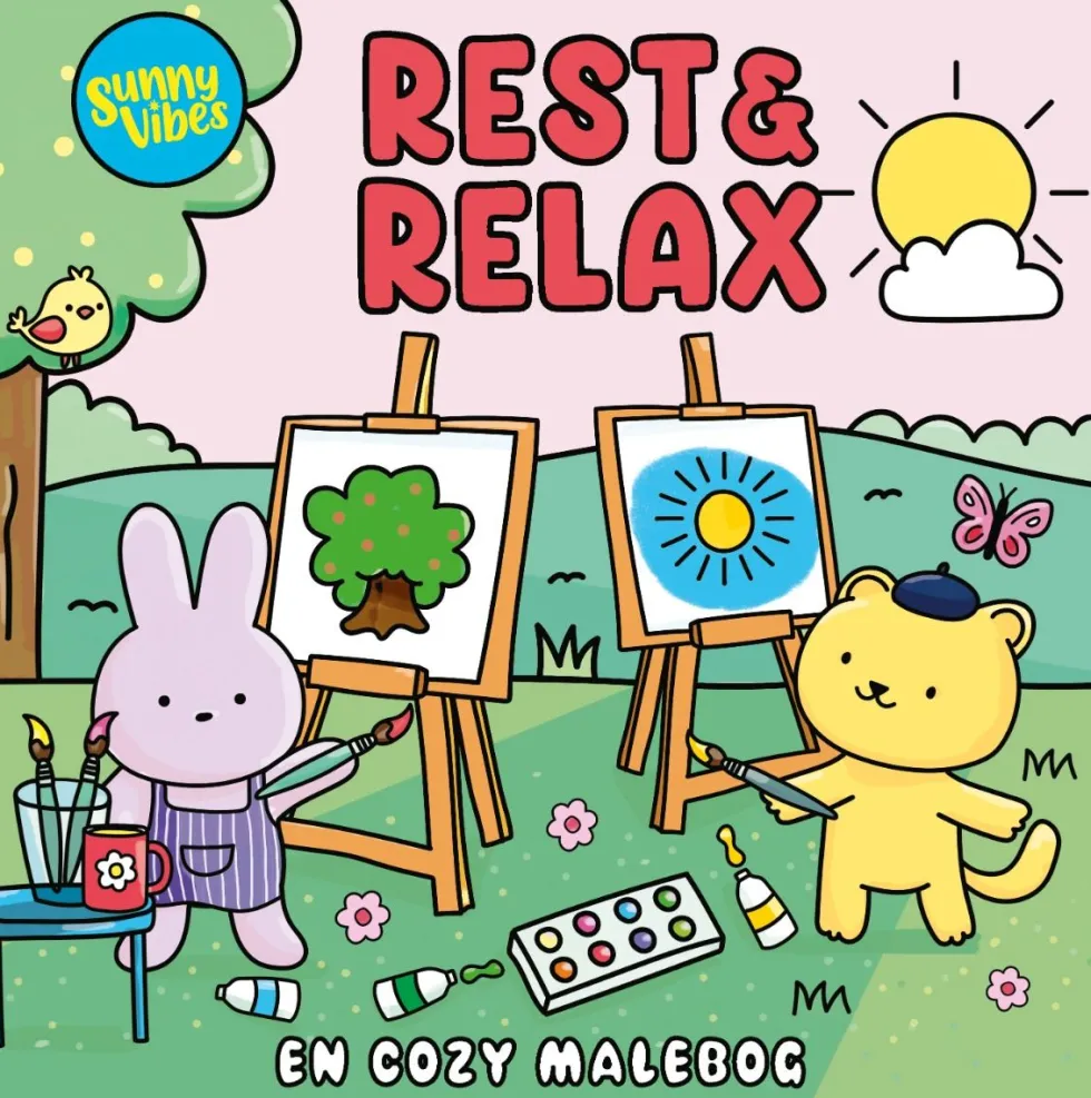 Sunny Vibes -värityskirja - Rest & Relax