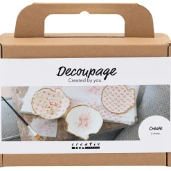 Tee decoupage-simpukankuoria, 3 kpl