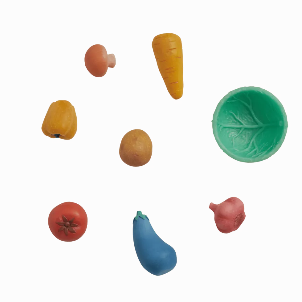 Tubbles-aistikivet - Vihannekset