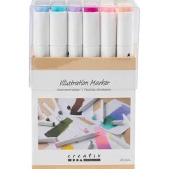 Twin Markers - Luonto & Pastelli, 24 kpl