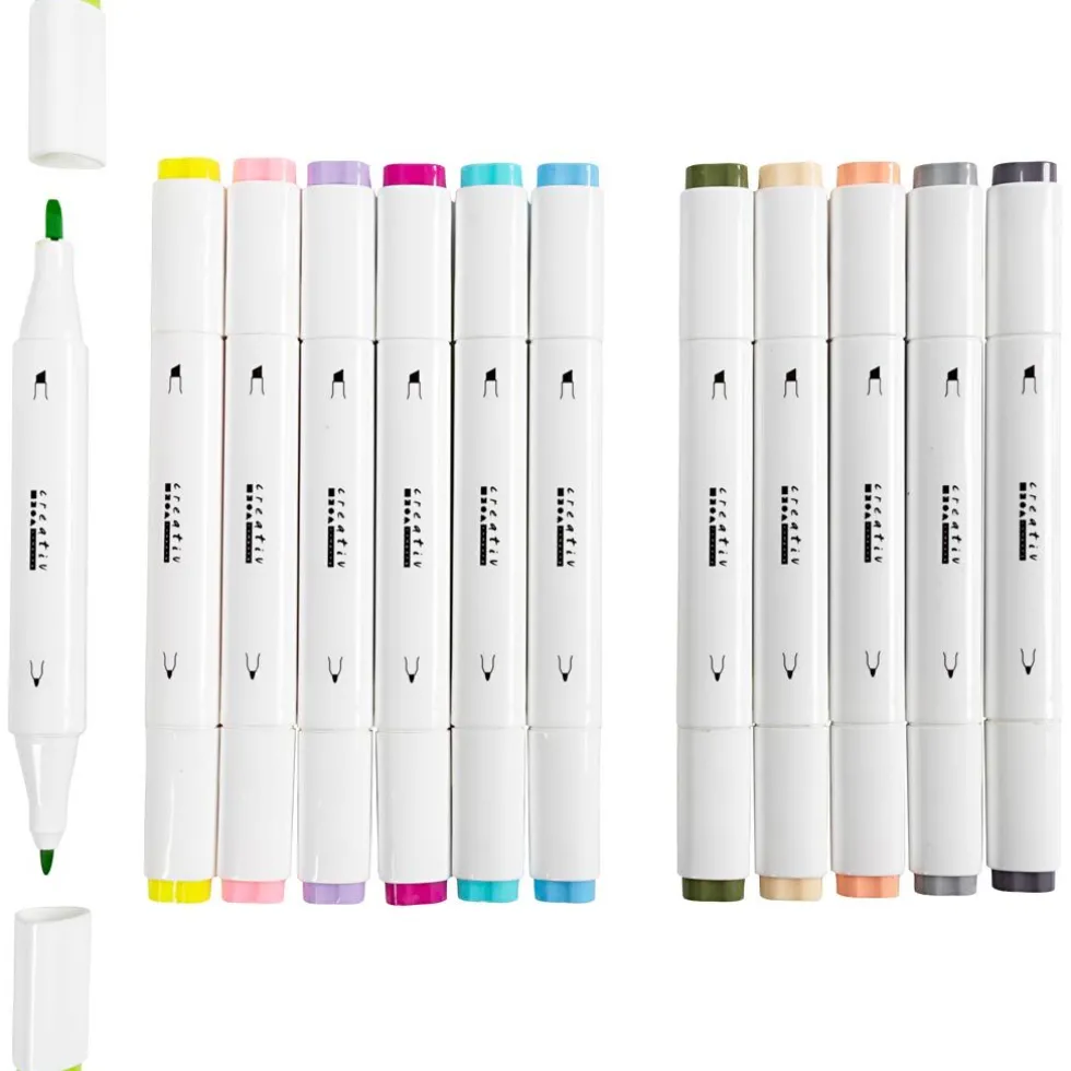 Twin Markers - Pastelli, 12 kpl