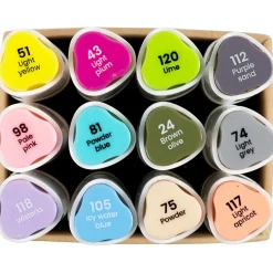 Twin Markers - Pastelli, 12 kpl