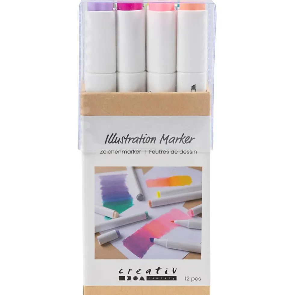 Twin Markers - Pastelli, 12 kpl