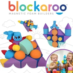 Vaahtomuoviset magneettipalikat – Builder, 50 osaa