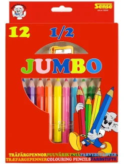 Värikynät 1/2 Jumbo 12 kpl