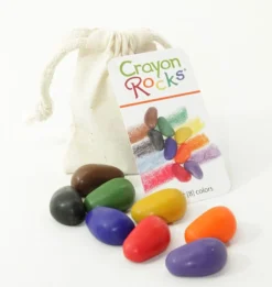 Väriliidut - Crayon Rocks 8 kpl kangaspussissa