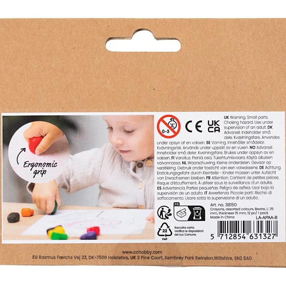 Väriliidut - Ergonomiset, 12 kpl