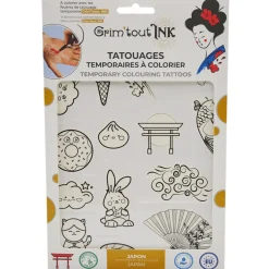 Väritettävät tatuoinnit – Japani