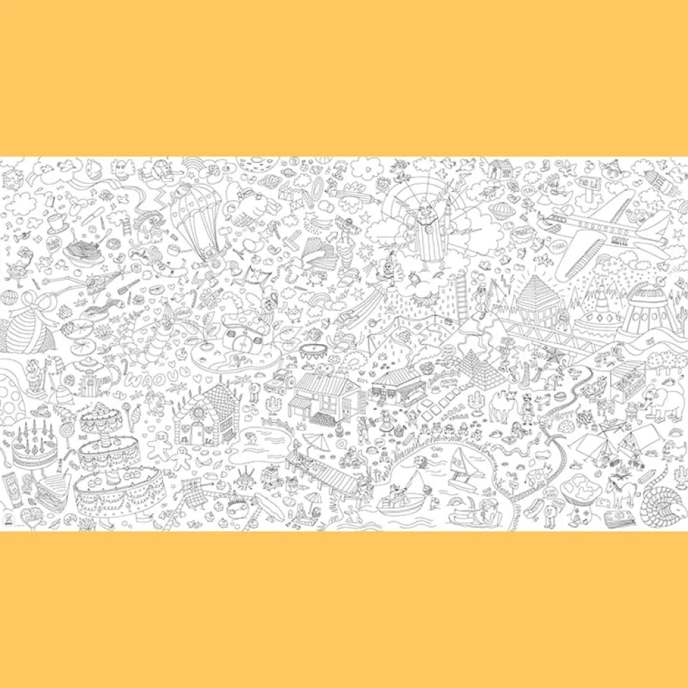 Väritysjuliste XXL - Fantasiamaailma