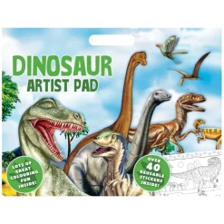 Värityskirja A3, tarroilla - Dinosaurukset